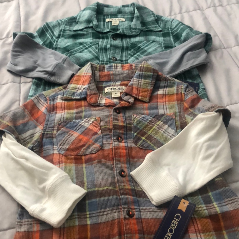 Cherokee Boys long sleeve shirts